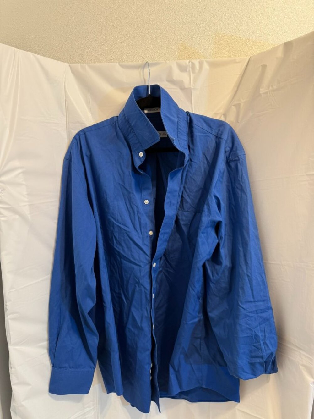 Joseph & Feiss Non-Iron Dress Shirt - Royal Blue - Size 17 34/35